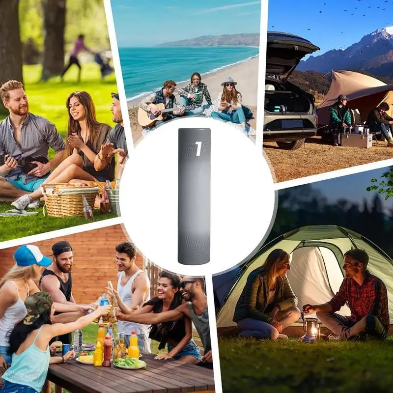 DOSS Portable Bluetooth Speaker 70W Bold Sound Bass 24H Playtime LED Lights Power Bank IPX6 Waterproof Ourdoor Wireless Speakers