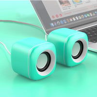 Desktop Wired USB Computer Dual Speaker for Laptop PC Phone 4D Suround Stereo Subwoofer AUX Playback Deep Bass Sound Loudspeaker
