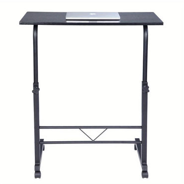 Adjustable Height 27"-38" Rolling Laptop Table Over Sofa Bed Computer Desk Stand