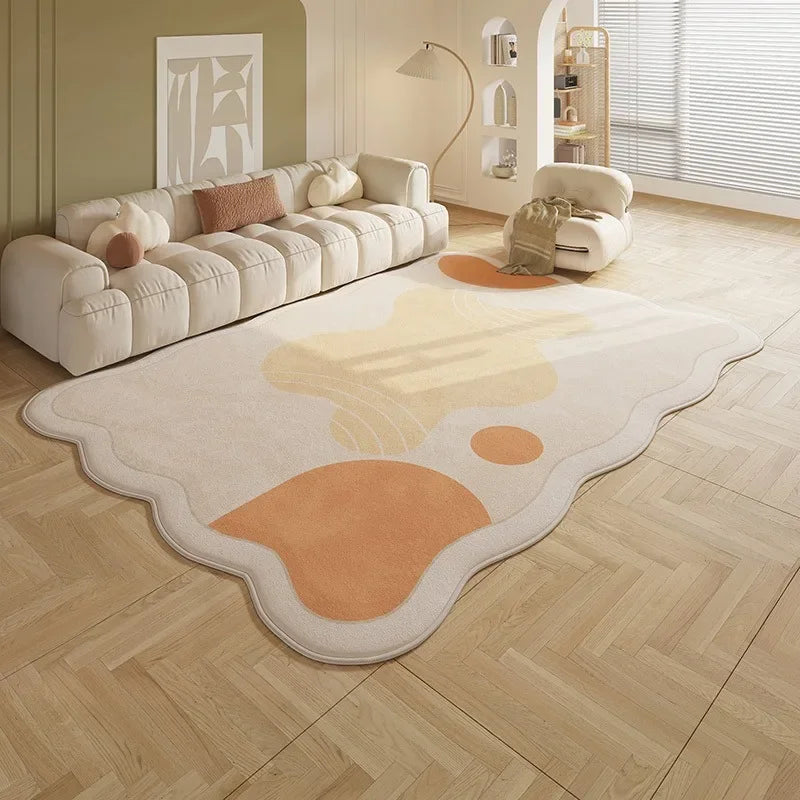 Line Geometric Art Rugs Cute Creative Carpet Large Size Living Room Decoration Carpets Comfortable Soft Sofa Bedroom Bedside Rug