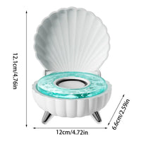 Cute Wireless Blue Tooth Shell Speaker Fashion Shell Surround Sound Speaker Portable Stereo Speakers With LED Light For Gifts