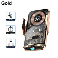 New Creative Car Mobile Phone Holder Support 15W Wireless Fast Charging Holder In Car Cell Phone Holder Auto Acessories