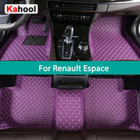 KAHOOL Custom Car Floor Mats For Renault Espace 2015-2023 Auto Carpets Foot Coche Accessorie