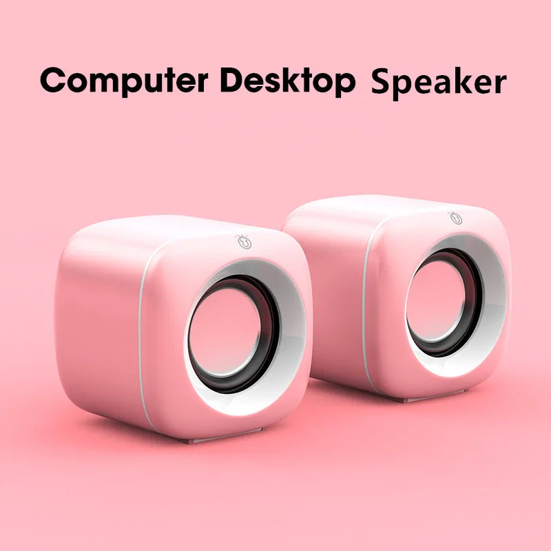 Desktop Wired USB Computer Dual Speaker for Laptop PC Phone 4D Suround Stereo Subwoofer AUX Playback Deep Bass Sound Loudspeaker