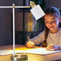 Premium Metal Modern Desk Lamp Adjustable Table Lamp Home Office Bedroom Living Room 270° Swivel Head User-Friendly Design
