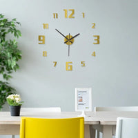 Simple and Creative Night Light Silent DIY Wall Clock, Living Room and Bedroom Silent Clock,  Wall Home Decoration Clock ﻿
