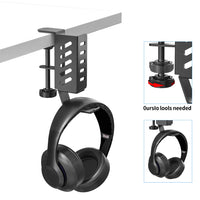 Desk Side Laptop Holder No Drill Desk Side Storage Organizer Side Desk Laptop Mount Clamp on Desk Organizer