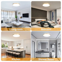 Black Led Ceiling Lamp 220V Dustproof Ceiling Panel Lamp Indoor Bathroom Lamp for Living Room Decor Ultra-thin LED Ceiling Light