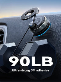 Joyroom Magnetic Suction Cup Phone Mount Vacuum Magnetic Car Phone Holder Mount With 360° Metal Strut for iPhone Samsung Xiaomi