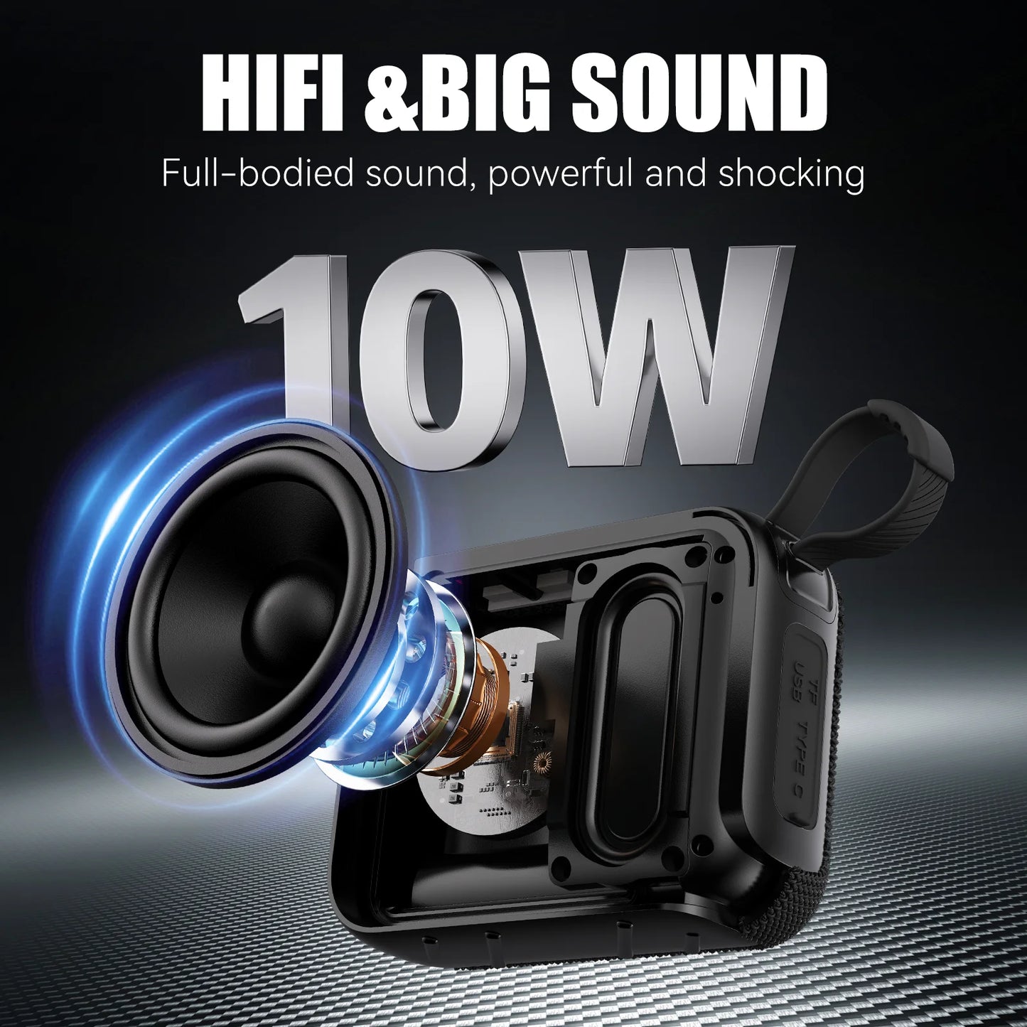 Portable Mini Wireless Speaker, Supports USB, TF Card, TWS, Excellent Sound, Party Speaker For Indoor Outdoor Use, Holiday Gifts