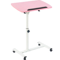 Portable Multifunctional Removable Laptop Desk with Wheels Bed Sofa Books Snack