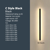 Outdoor waterproof wall lamp LED  strip background wall lamp stair garden lamp living room bedroom bedside ip65 wall lights