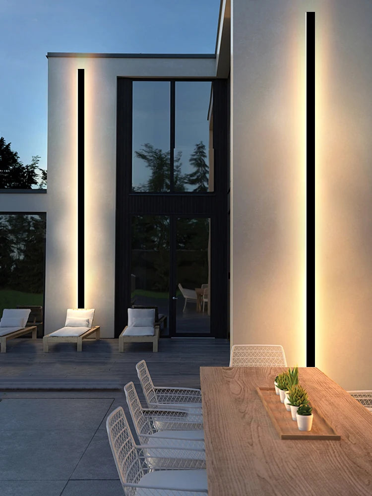 Outdoor waterproof wall lamp LED  strip background wall lamp stair garden lamp living room bedroom bedside ip65 wall lights