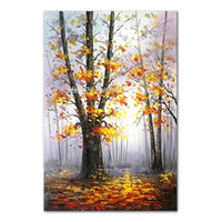 Arthyx,Abstract Texture 3D Gold Tree Landscape Oil Paintings on Canvas,Handmade Wall Art Picture For Living Room Home Decoration