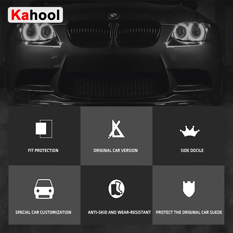 KAHOOL Custom Car Floor Mats For Renault Espace 2015-2023 Auto Carpets Foot Coche Accessorie