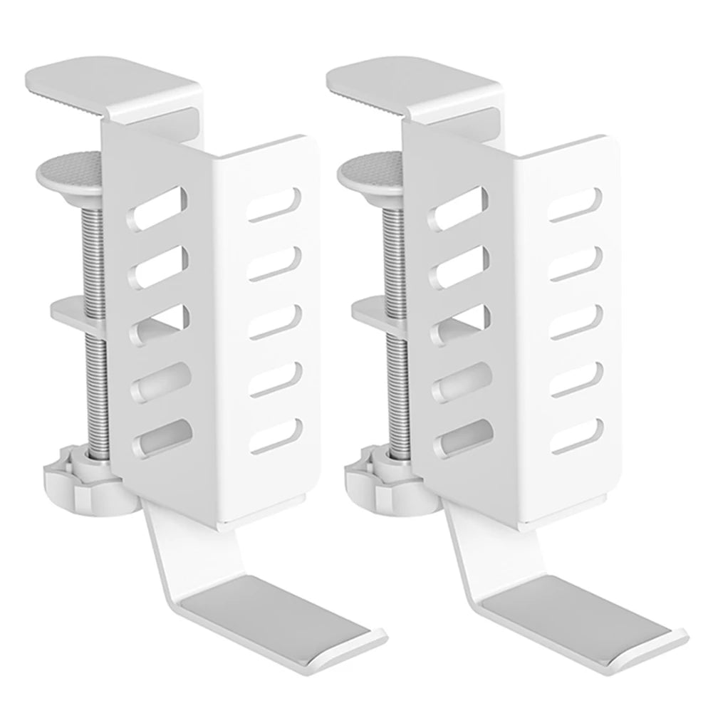 Desk Side Laptop Holder No Drill Desk Side Storage Organizer Side Desk Laptop Mount Clamp on Desk Organizer