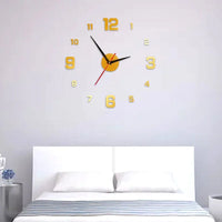 Simple and Creative Night Light Silent DIY Wall Clock, Living Room and Bedroom Silent Clock,  Wall Home Decoration Clock ﻿