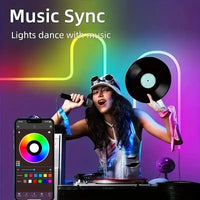 Neon Led Lights Strip 24V Rgb Neon Flexible Tape Control With Bluetooth App15M 10 M 20M 30 Meters Children'S Room Led Wall Light