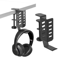 Desk Side Laptop Holder No Drill Desk Side Storage Organizer Side Desk Laptop Mount Clamp on Desk Organizer