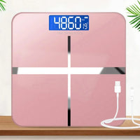 LED Display Weight Loss Weighing Device Smart Body Weight Scale USB Charging Precision Electronic Scale for Home Office Adult