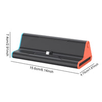 Black and orange squeegee with dimensions on a white background