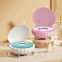 Cute Wireless Blue Tooth Shell Speaker Fashion Shell Surround Sound Speaker Portable Stereo Speakers With LED Light For Gifts