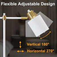 Premium Metal Modern Desk Lamp Adjustable Table Lamp Home Office Bedroom Living Room 270° Swivel Head User-Friendly Design