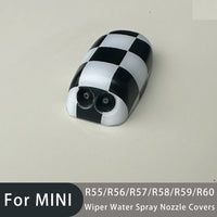 For MINI Cooper S One Countryman R60 R55 R56 R57 R58 R59 R50 R53 Union Jack Car Wiper Water Spray Nozzle Covers Auto Accessories
