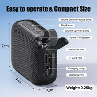Portable Mini Wireless Speaker, Supports USB, TF Card, TWS, Excellent Sound, Party Speaker For Indoor Outdoor Use, Holiday Gifts