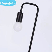Nordic E27 LED Wooden Desk Lamps Vintage Black White Iron Table Lights Rod Countryside Style Bedside Reading Table Lighting