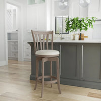 Bar Height Stool, 30" high, Blue Wire Brush