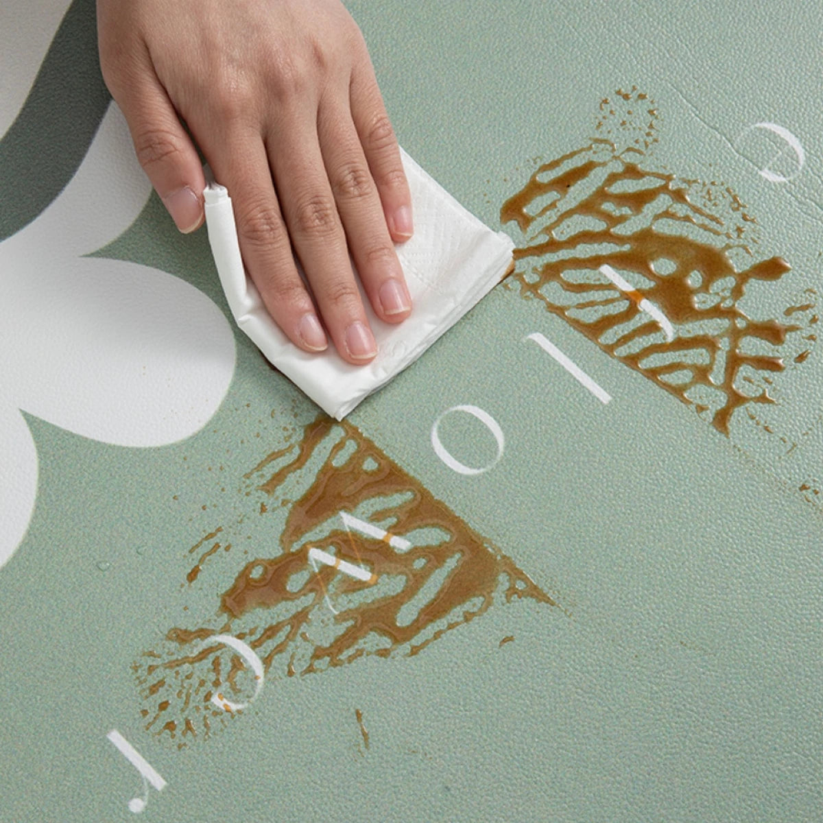 Floral Kitchen Floor Mat Non-Slip Oil Resistant Carpet Diatomaceous Mud Absorbent Foot Mat Home Decoration