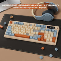 ZIYOU LANG M96 96% Membrane Wireless Gaming Keyboard BT/2.4G Silent Rainbow LED
